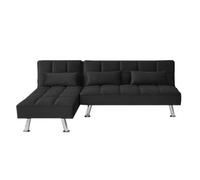 Sofa cama chaise longue noelia xs 200cm negro