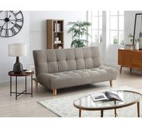 Sofá cama clic-clac de 3 plazas de tela topo ESTEBAN