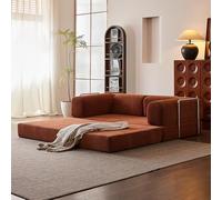 Sofá cama convertible, colchón plegable con marco de forma fija, sofá multifuncional para sala de estar o dormitorio