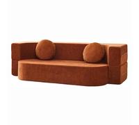 Sofá cama convertible con espuma viscoelástica, diseño plegable para sala de estar y uso de invitados en espacios pequeños