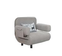 Sofá cama convertible con reposabrazos y almohadas para sala de estar y ahorrar espacio