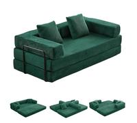 Sofá cama convertible, diseño modular para sala de estar y dormitorio, fácil instalación, no requiere montaje