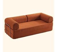 Sofá cama convertible - Sofá cama de pana con colchón de espuma viscoelástica, cómodo salón para espacios pequeños, sofá portátil con reposabrazos, ideal para sala de estar (tamaño: 86 pulgadas)