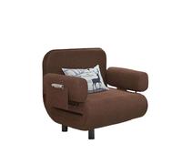 Sofá cama convertible, tumbona que ahorra espacio con reposabrazos y cojines, sofá cama moderno para invitados, diseño versátil para sala de estar