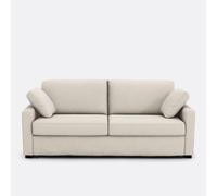 Sofá cama de 2, 3 o 4 plazas, HR prémium, en poliéster, TIMOR. Talla 2 plazas. Color Crudo