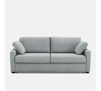 Sofá cama de 2, 3 o 4 plazas, HR prémium, en terciopelo de canalé fino, TIMOR. Talla 4 plazas. Color Celedón