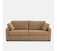 Sofá cama de 2, 3 o 4 plazas, HR premium, en terciopelo, TIMOR. Talla 2 plazas. Color Cappuccino