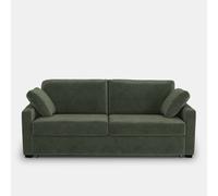 Sofá cama de 2, 3 o 4 plazas, HR premium, en terciopelo, TIMOR. Talla 3 plazas. Color Caqui