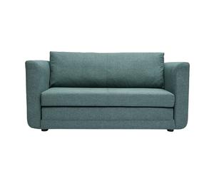 Sofá cama de 2 plazas de tela verde gris LEON