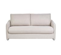 Sofá cama de 2 plazas en tela beige PAULIN