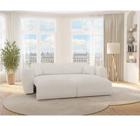 Sofá cama de 4 plazas en tela bou lanco POGNI de Maison Céphy