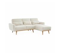 Sofá cama de borreguito, 3 plazas crema - 225x160x85 cm 160 cm