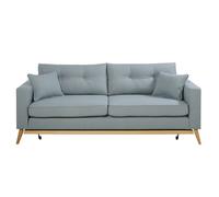 Sofá-cama de estilo escandinavo de 3 plazas azul glaciar