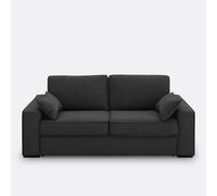 Sofá cama de poliéster, espuma HR de alta calidad, Cecilia. Talla 2 plazas. Color Gris