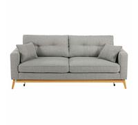Sofá cama escandinavo de 3/4 plazas gris claro