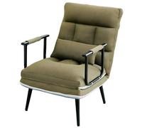 Sofá cama individual ajustable de 5 niveles, sillón convertible para adultos, tela de malla extraíble y lavable, ideal para invitados y estudios (verde, 180 x 55 x 52 cm)