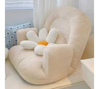 Sofá cama individual plegable 2 en 1, silla de lectura con respaldo alto, sofá cama de piso para dormitorio, sala de estar, juegos, relajarse, leer