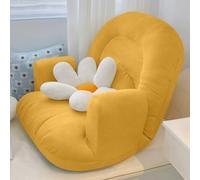 Sofá cama individual plegable 2 en 1, silla de salón de lectura con respaldo alto, sofá cama de piso individual para dormitorio, sala de estar, juegos, dormir, relajarse, leer