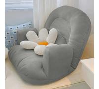 Sofá cama individual plegable 2 en 1, silla de salón de lectura con respaldo alto, sofá cama de piso individual para dormitorio, sala de estar, juegos, dormir, relajarse, leer
