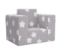 Sofá cama infantil estrella 1 plaza gris 42x52x38 cm