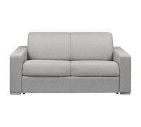 Sofá Cama Italiano 2 plazas Tela CALITO - Gris - Cama 120 cm - Colchón 18 cm