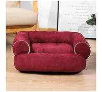 Sofá cama para perros, lavable y cómodo para perros grandes, gatos y cachorros con parte inferior antideslizante para una máxima relajación