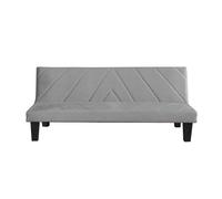Sofá cama paula 2 plazas terciopelo 166x70cm gris