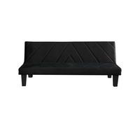 Sofá cama paula 2 plazas terciopelo 166x70cm negro