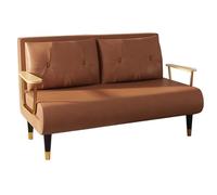 Sofá cama plegable convertible 3 en 1 con tecnología de lujo nórdico, cama de invitados, respaldo de 6 niveles, ajuste de respaldo con patas de metal dorado para sala de estar, apartamento, oficina