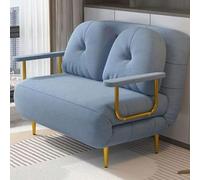 Sofá cama plegable convertible con respaldo ajustable y almohada, cómodo futón para sala de estar, dormitorio y oficina