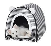 Sofá cama plegable grande 2 en 1 para perros con techo impermeable, tamaño jumbo para perros medianos, tienda de campaña calmante para mascotas, para dormir, portátil y acogedor (35 x 32 x 28 cm)