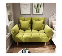 Sofá cama plegable nórdico de gama alta, sofá reclinable suave futón, sofá cama para sala de estar (Color: A) (C)