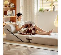 Sofá cama plegable, silla convertible con soporte para la espalda, colchón futón portátil, silla plegable para sala de estar y dormitorio
