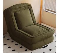 Sofá cama plegable, silla reclinable con soporte trasero, cama ajustable para perros humanos, para sala de estar, dormitorio, juegos, lectura, color verde, 120 + 60 cm