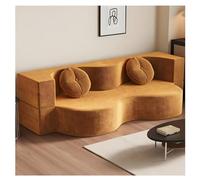 Sofá Cama Plegable | Sofá Sin Armazón | Sofá Cama Doble | Se Despliega En Un Segundo(Yellow,150CM)