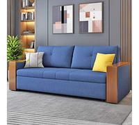 Sofá cama plegable tipo futón portátil, sofá de dos plazas, sofá cama con reposabrazos, sofás convertibles para sala de estar E (C)
