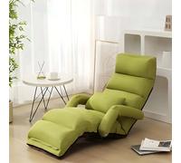 Sofá cama plegable y perezoso, sillón cama ajustable en 6 posiciones con reposabrazos y almohada, asiento individual alargado para el hogar, la sala de estar y el dormitorio. D,68.9in+handrail