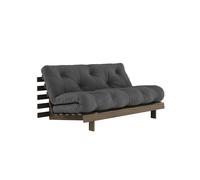 Sofá Cama Roots 160x200 Marrón Algarrobo/734 Gris Oscuro