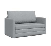 Sofá cama - sofá convertible gris claro 124 x 71 x 78 cm terciopelo