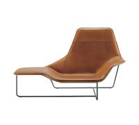 Sofá cama y silla de lectura 2 en 1 para bar, sala de estar, biblioteca, vestíbulo de hotel, salón, soporte de hierro forjado + piel sintética, 173 cm de longitud