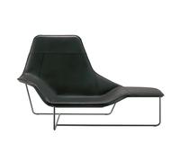 Sofá cama y silla de lectura 2 en 1 para bar, sala de estar, biblioteca, vestíbulo de hotel, salón, soporte de hierro forjado + piel sintética, 173 cm de longitud