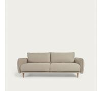 Sofá Carlota de 3 plazas color beige, 213 cm