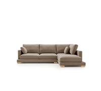 Sofa chaiselongue nordic grand class marrón derecha