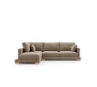 Sofa chaiselongue nordic grand class marrón izquierda