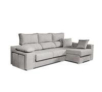 Sofá Chaiselongue Rubí de Tela Antimanchas 3 plazas 265x145x102 cm Drcha-Izqda