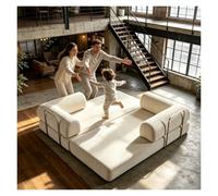 Sofá Combinable Cama Auxiliar Comprimido De Salon,Sofa 3 Plazas Oferta | Liquidación Sofas Cama Pana Transformable Desmontable Lavable Para Casa De Vacaciones(Off-white,180cm/70.9inch)