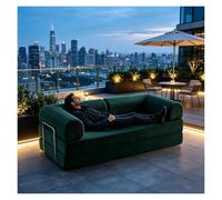 Sofá Combinable Cama Auxiliar Comprimido De Salon,Sofa 3 Plazas Oferta | Liquidación Sofas Cama Pana Transformable Desmontable Lavable Para Casa De Vacaciones(Green,180cm/70.9inch)