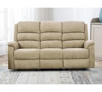 Sofá de 3 plazas relax eléctrico de tela topo con tableta NEVERS