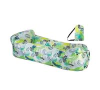 Sofá de aire inflable: sofá ligero Blow Up, asiento plegable portátil | Configuración de muebles de camping al aire libre , cómoda área de descanso compacta con soporte impermeable para los