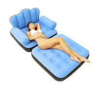 Sofá de aire, sofá hinchable de doble capa, que se sienta relajado y disfruta de un ambiente tranquilo como la lectura. El teléfono móvil plegable es seguro y duradero, evita eficazmente daños y